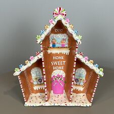 Department 56 Gingerbread Home Sweet Home Dish Christmas Holiday 12"