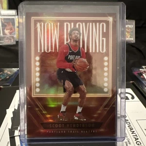 2023 Panini NBA Hoops #15 Scoot Henderson Now Playing RC - Picture 1 of 2