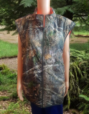 redhead reversable camo / orange hunting vest (measured 58x30 no tag) - Image 1 of 4