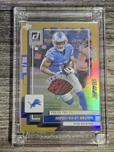 Ball Star Fusion Amon-Ra St. Brown Game Used & Dated Ball SP /128 Detroit Lions - Picture 1 of 8