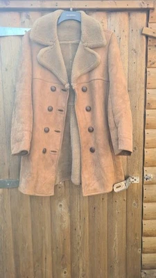 FAB VINTAGE GENUINE SHEEPSKIN COAT JACKET DEL BOY BARRETTS HIPPY BOHO - Image 1 of 4