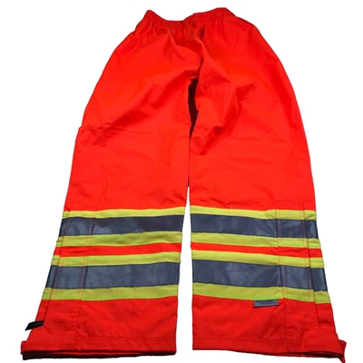 Viking Hi-Vis Orange Waterproof Rain Pants w/ 3M Reflective Stripes Size XL New - Image 1 of 4