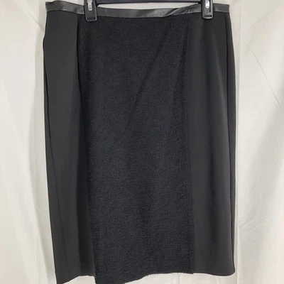 Falda lápiz Calvin Klein para mujer 14 negra tiro medio cremallera trasera Foto 1 de 4