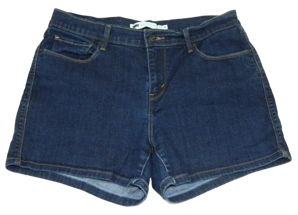 Pantalones Cortos Mujer Levi's Tiro Medio Clásicos Bermudas Etiqueta 10/30 Medida Talla 30 Foto 1 de 3