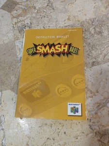 Manual Instruction Book SUPER SMASH BROS✨Nintendo 64 N64 Brothers➡️SEE DISCOUNT - Picture 1 of 4