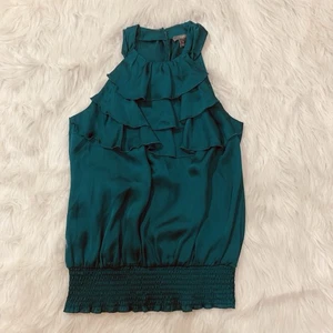 Apt 9 dunkelgrünes Tanktop mit Rüschen Small - Bild 1 von 4