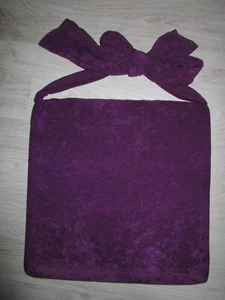 »4 Stk. Stuhlkissen/ Sitzkissen Samt mit Schleife« ca. 40x40 cm, violett/lila - Bild 1 von 7