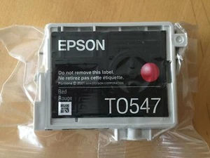 Genuine Epson Ink - T0547 RED / STYLUS PHOTO R800 R1800 (INC VAT) - Afbeelding 1 van 1
