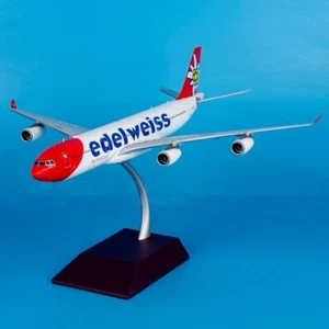 1:200 Geminijets Edelweiss Air Airbus A340-300 Passenger Airplane Diecast Model - Picture 1 of 8