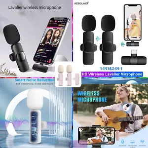 🎙️Wireless Lavalier Microphone Live Streaming Gaming Microphone Noise Canceling - Picture 1 of 16