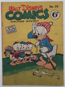 Walt Disney's Comics No. 30 - Donald Duck - Golden Age (1949, Australian, 6d) - Picture 1 of 5