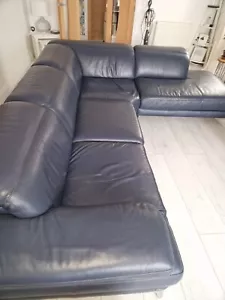 Natuzzi Leather Corner Sofa 5 seater - Picture 1 of 12