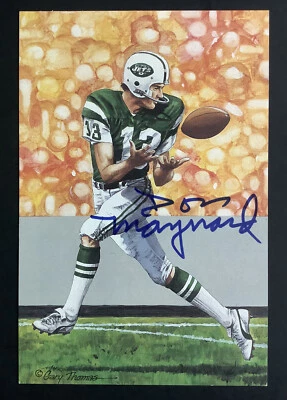 Don Maynard Signed GLAC Goal Line Art Card Football Jets Autograph HOF JSA 1 - Image 1 of 2