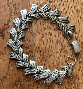 Vintage V-Gliederkette Armband 7,5" Sterlingsilber kostenloser Versand - Bild 1 von 5