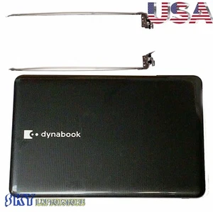 NEW Toshiba Satellite C855 C855D LCD Back Cover 15.6" V000270450 Black W Hinges - Picture 1 of 3