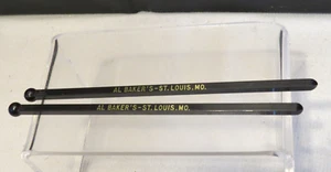 Pair of Vintage AL BAKER'S ST. LOUIS, MO Drink Stirrers/Swizzle/Stir Sticks - Picture 1 of 4