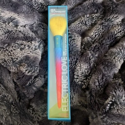 New Real Techniques Electric Love Peace Out Powder Makeup Brush 038 - Image 1 of 3