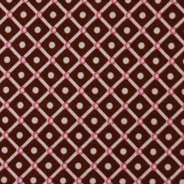 Patchwork Rosa Naturweiß Braun - Grafisches Muster 3  Westfalenstoffe (0077) - Bild 1 von 1