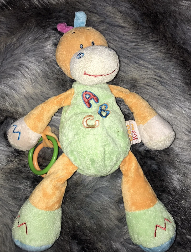 G # DOUDOU DOU KIDOU d'eveil vache zebre poney orange vert ABC HOCHET  doukidou - Photo 1/1