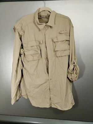 Islamorada Flats by Quest Long Sleeve Shirt XL Vented Fishing Nylon Mesh Mens - Image 1 of 4