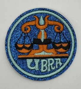 Parche bordado para planchar/coser Zodiac Libra P299c5 - Imagen 1 de 3
