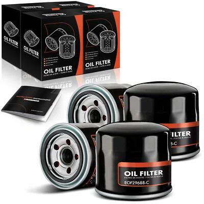 4x Engine Oil Filter for Chevrolet Ford GMC Dodge Chrysler Isuzu Mazda Mercury - Image 1 of 4