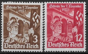 Germany Third Reich Mi# 598-599 MH Anniversary of 1st Hitler Putsch 1935 * - Picture 1 of 1