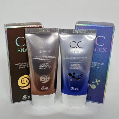 EKEL CC Cream 50ml Collagen Cream Snail Cream Whitening Anti-Wrinkle Improvement - Image 1 of 4