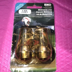 Dual Filament Headlight Bulb - Clear - 6 Volt 25W - A-3625-BP - A3625 - 2 Pack - Picture 1 of 6