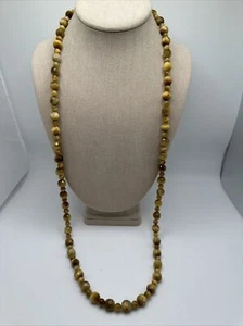 Mine Finds By Jay King Faceted Yellow Golden Tigers Eye 925 Gemstone Necklace - Picture 1 of 7