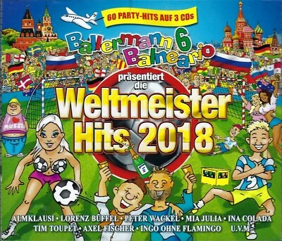 BALLERMANN 6 BALNEARIO WELTMEISTER HITS 2018 - 3 CDs - Almklausi_Lorenz Büffel_ - Bild 1 von 4