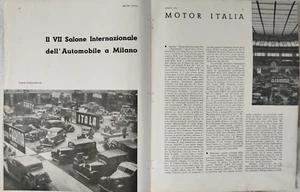 SALONE AUTOMOBILE MILANO 1934 FIAT VIBERTI ITALA FARINA ALFA ROMEO LANCIA - Foto 1 di 2