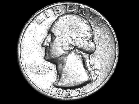 1932 Washington Quarter --- Extra Fine Cover