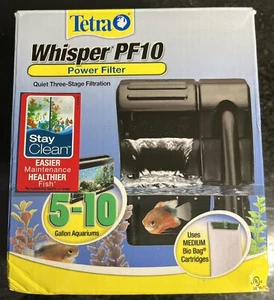 Whisper PF 10 Aquarium Power Filter By Tetra. In Box With Instructions. Clean - Picture 1 of 5
