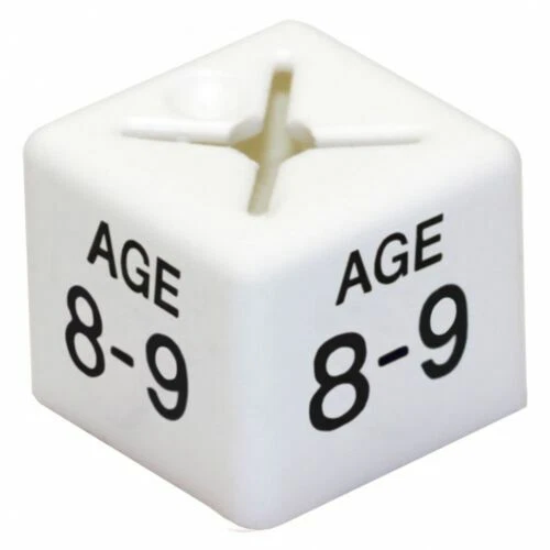 CRS 50x Size AGE 8-9 Coat Hanger Size Cubes Garment Clothes Markers
