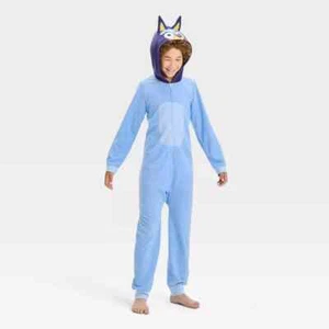 Bluey Union Suit One Piece Pajamas Kid Size 4-14 Bingo Dog Boys Disney Christmas - Picture 1 of 8