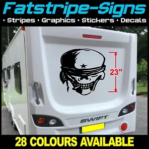TOTENKOPF WOHNWAGEN AUFKLEBER GRAFIK DECALS passend für SWIFT ELDDIS BAILEY WOHNMOBIL VAN - Bild 1 von 2