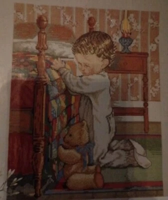 Permin of Copenhagen Evening Hour #153071 Kit de oración de punto de cruz de 19"x24" Foto 1 de 4