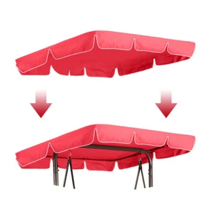 2/3-Person Patio Swing Canopy Garden Swing Replacement UV Blocking Sunshade - Picture 1 of 11