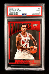 CASE HIT PSA 9 POP 1 (Highest) Derrick Rose 2013-14 Panini FAVORITES SSP #9