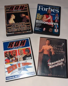 Wrestling DVD Lot: 3 ROH Wrestling DVDs and 1 Documentary - Picture 1 of 4