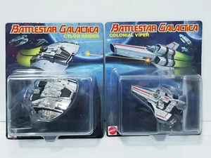 Hot Wheels Battlestar Galactica Viper & Cylon Raider Carded Metallic Exclusives - Picture 1 of 9
