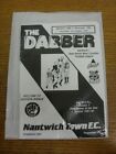 06/08/1992 Nantwich Town v Shrewsbury Town [Friendly] . Footy Progs/Bobfrankande