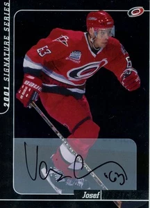 2000-01 ITG Be A Player Signature Series Auto Josef Vasicek #226 Rookie Auto RC - Picture 1 of 2