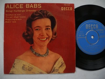 ALICE BABS Goodbye To Love / Makin' Love + 2 EP 45 7" 1959 Sweden VG+/EX- - Image 1 of 2