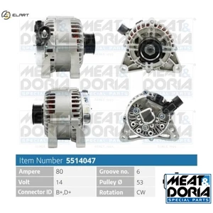 ALTERNATOR 5514047 FOR SUZUKI WAGON/SORIO/Hatchback/R+/MPV SWIFT/III SPLASH 1.2L - Picture 1 of 9