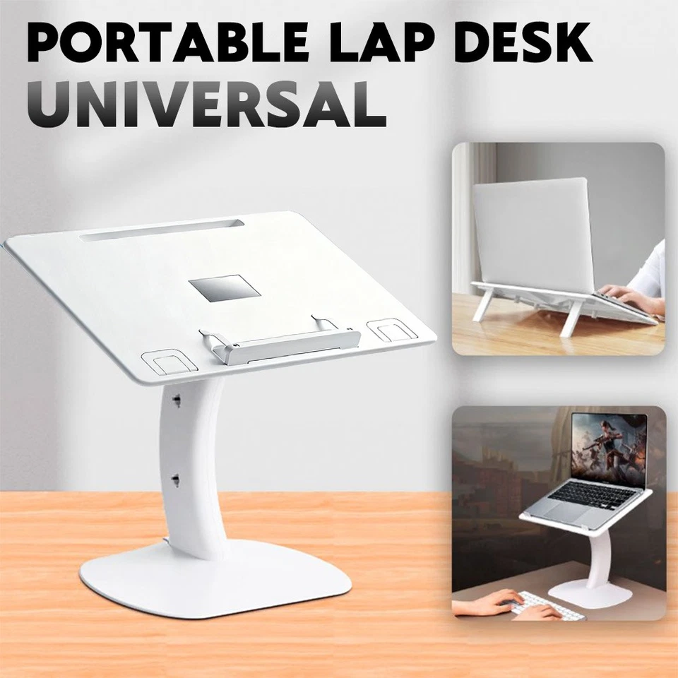 2IN1 Portable Laptop Stand Tray Holder 90°Tilt Book Stand For Genion Everywhere - image 1 of 4