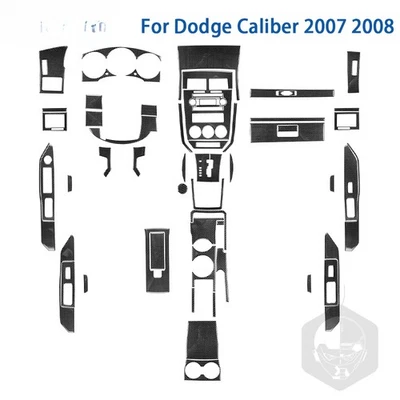 Accesorios Elevador de ventana interior de coche de fibra de carbono para Dodge Caliber 2007 2008 Foto 1 de 4