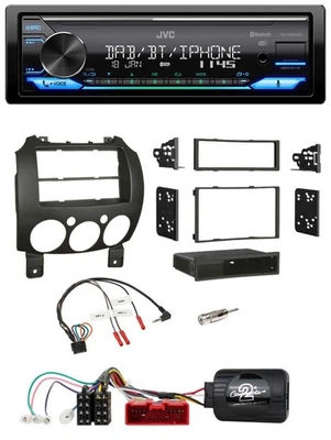 JVC Bluetooth DAB USB Lenkrad Autoradio für Mazda 2 2007-2014 nur Panasonic OEM - Bild 1 von 4