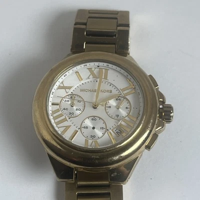 Michael Kors Camille  Goldtone Chronograph Watch  - MK5635 For Parts Or Repair - Image 1 of 4